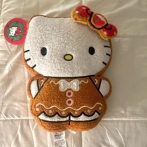 Hello Kitty Festive Gingerbread Plush with Red Bow